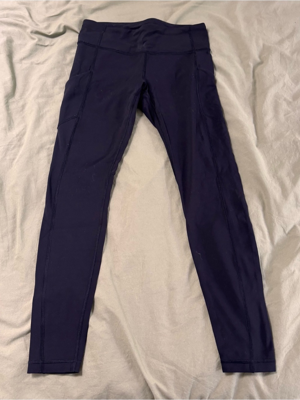 High-Waist Active Leggings - Navy